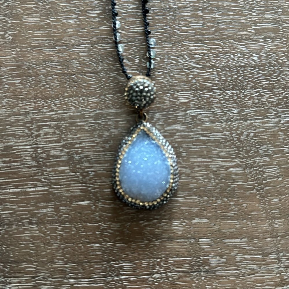 16 inch beaded and crystal necklace.